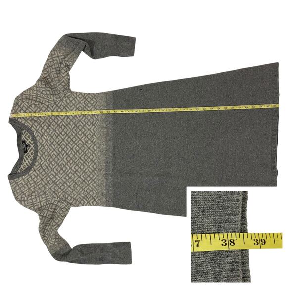 Lafayette148 New York Wool Cashmere Blend Sweater Dress - Gray - Small - Picture 4 of 11